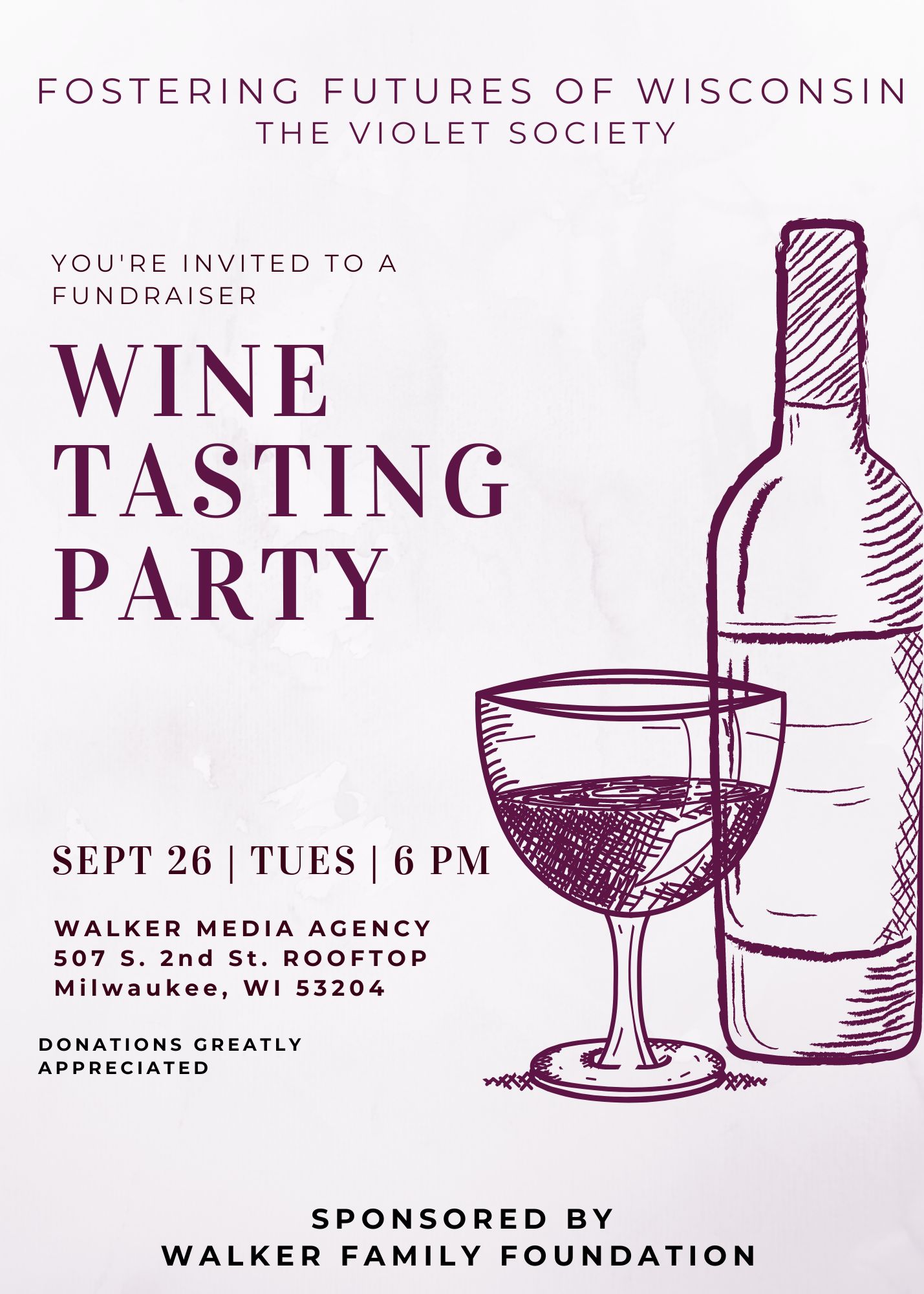 Wine Tasting Party Event Invite